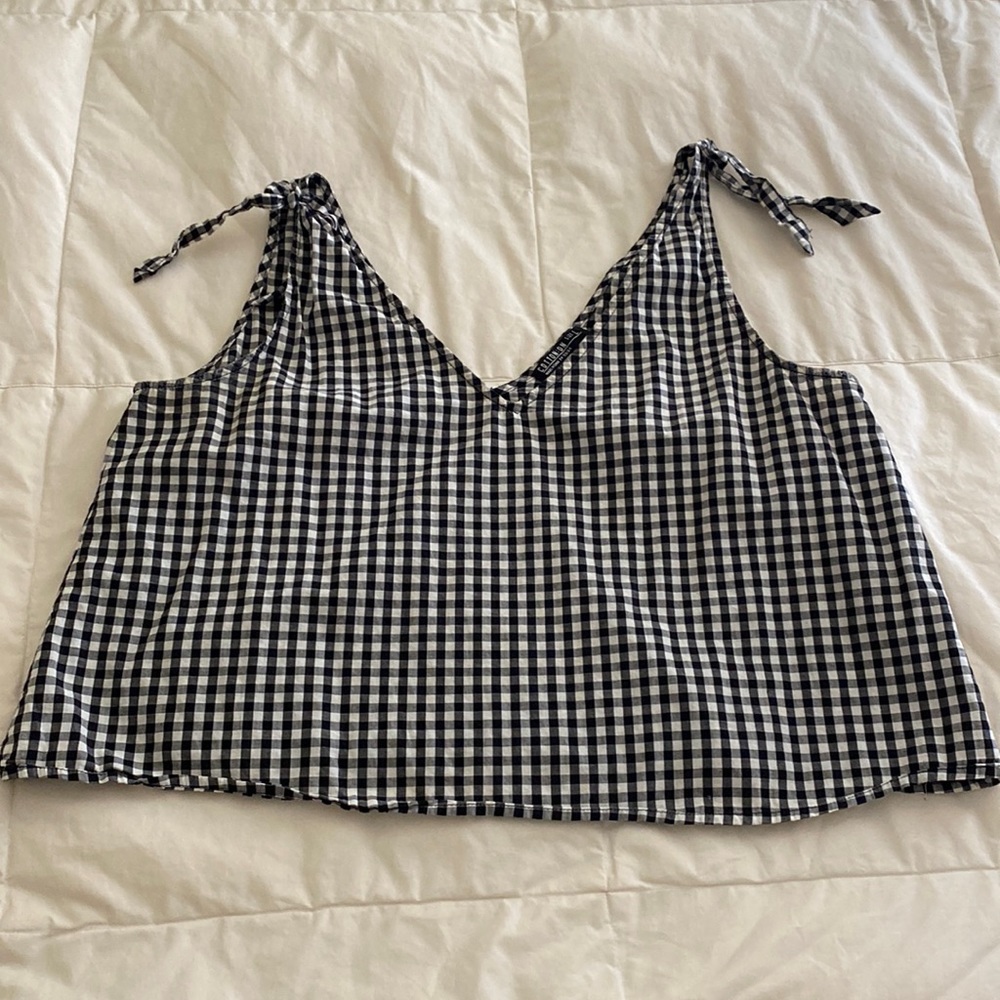 Gingham tank top